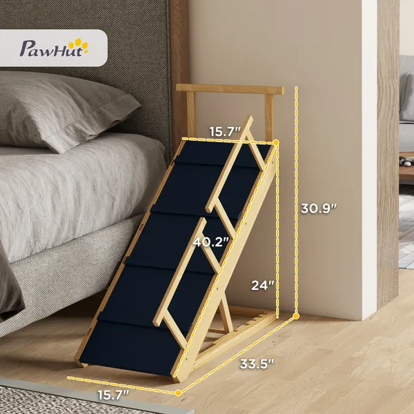 Foldable Adjustable Height Dog Ramp