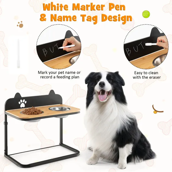 Adjustable Elevated Dog Bowls
