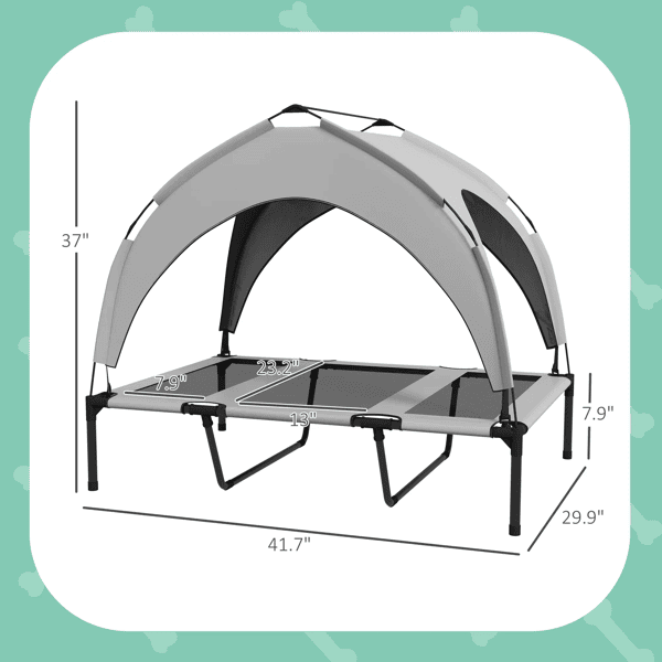 Cooling Covered Dog Bed