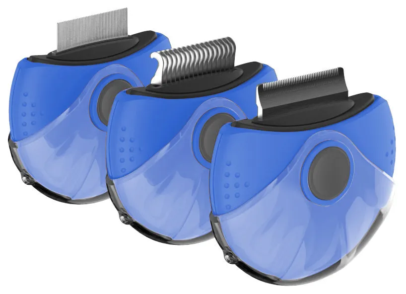 Triple Rotating Rake Grooming Dog Comb