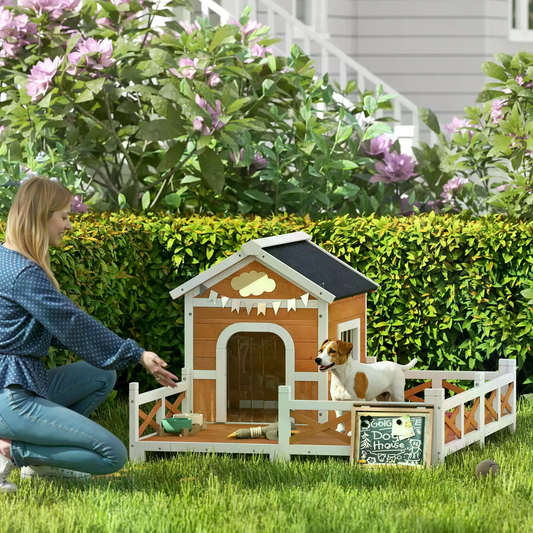 Fenced Dog House