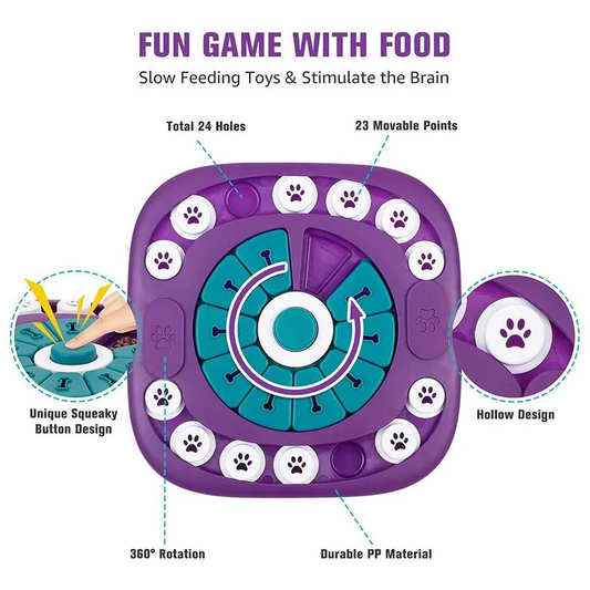 Interactive Slow Feeder Dog Toy