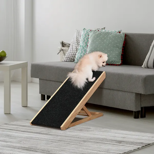 Adjustable Height Dog Ramps with Non-slip Carpet