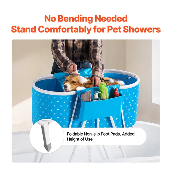Foldable Elevated Dog Bath
