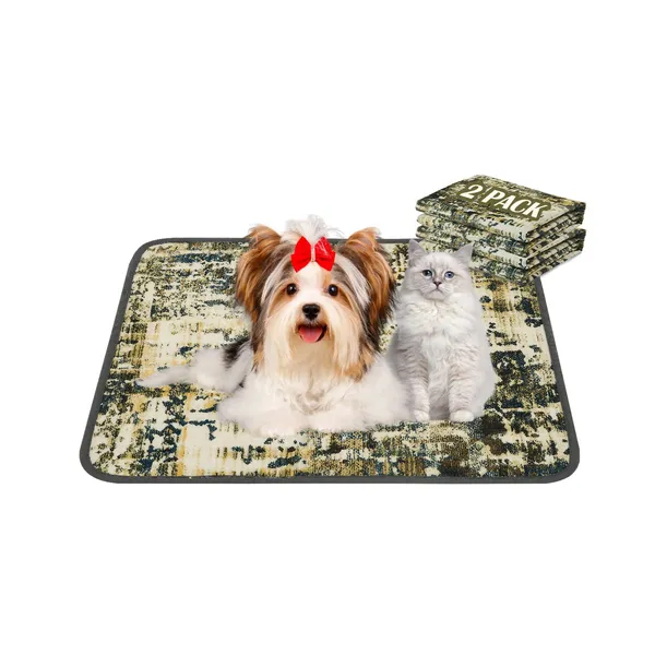 Washable dog pee pads with non-slip bottom and fast absorption for training and home protection