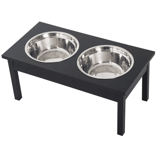 Elevated Dog Bowls with 2 Stainless Steel Pet Bowls
