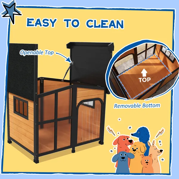 Waterproof Wooden Dog House
