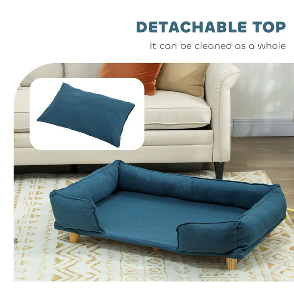Raised Sofa Dog Bed with Comfortable Cushion