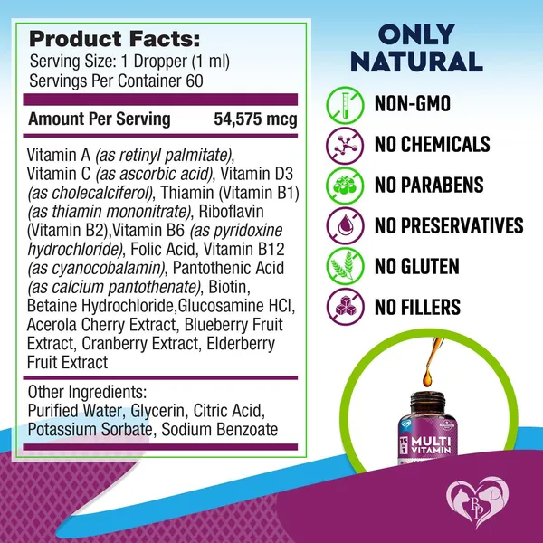 Liquid Vitamins for Dogs  60 ml