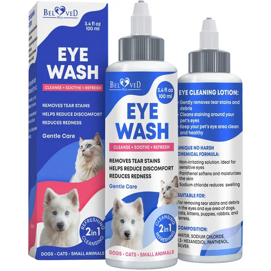 Wash and Tear Stain Eye Care for Dogs