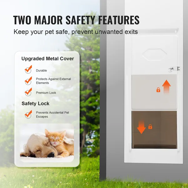 76-81 Inch Adjustable Slider Doggie Door Panel