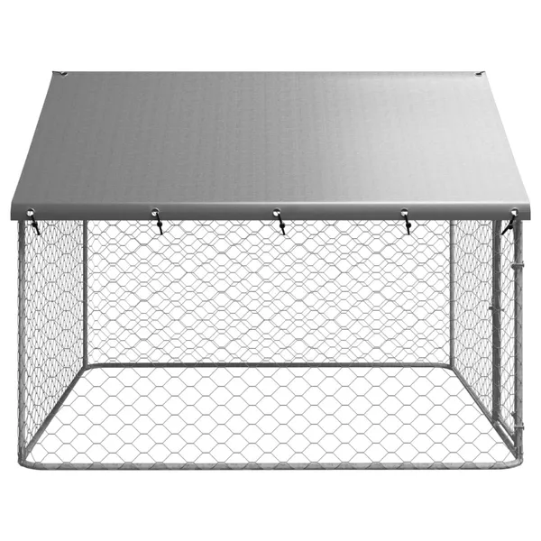 Large Silver Dog Kennel