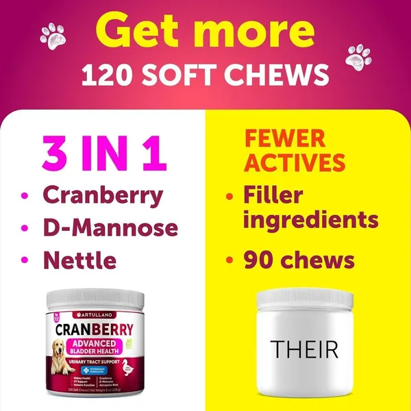 Cranberry Urinary Tract Supplements for Dogs