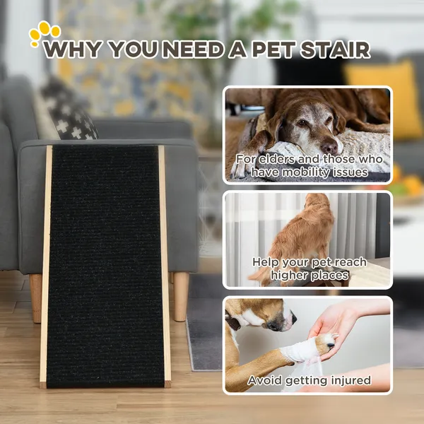Adjustable Height Dog Ramps with Non-slip Carpet