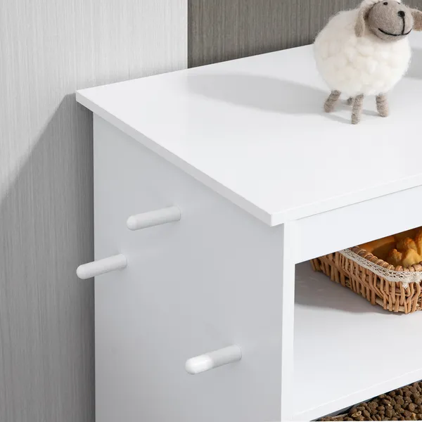 Elevated Dog Bowls with Storage Cabinet