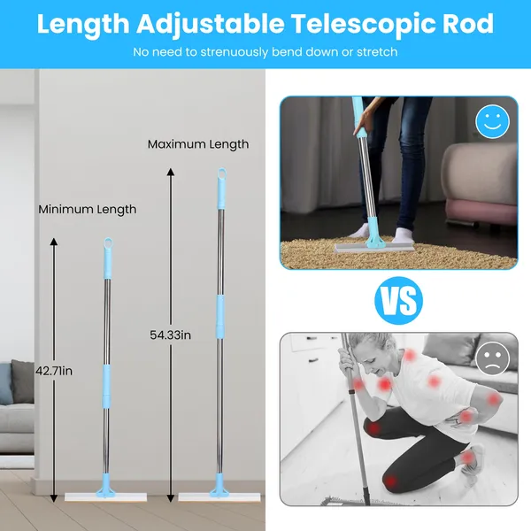 Adjustable Telescopic Rod Pet Hair Remover