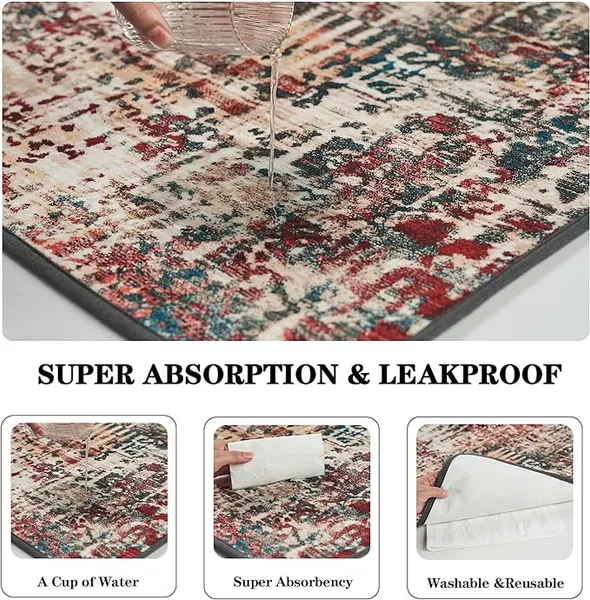 Washable and reusable dog pee pads with non-slip bottom and fast absorption for dog training and home protection