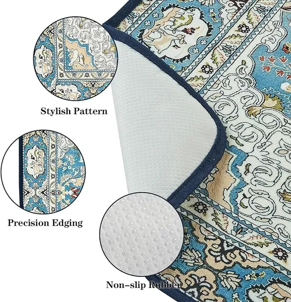 Washable dog pee pads with non-slip bottom and absorbent layers for easy cleaning and leak protection