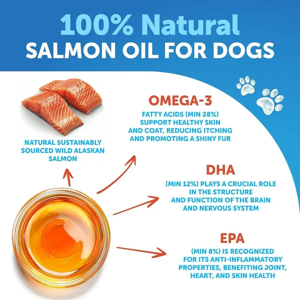 Salmon Oil Omega 3 Supplements for Dogs