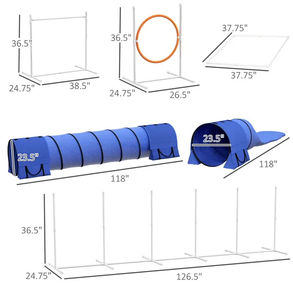 Agility Dog Course Set