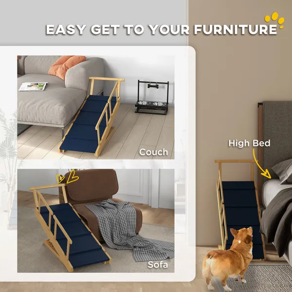 Foldable Adjustable Height Dog Ramp