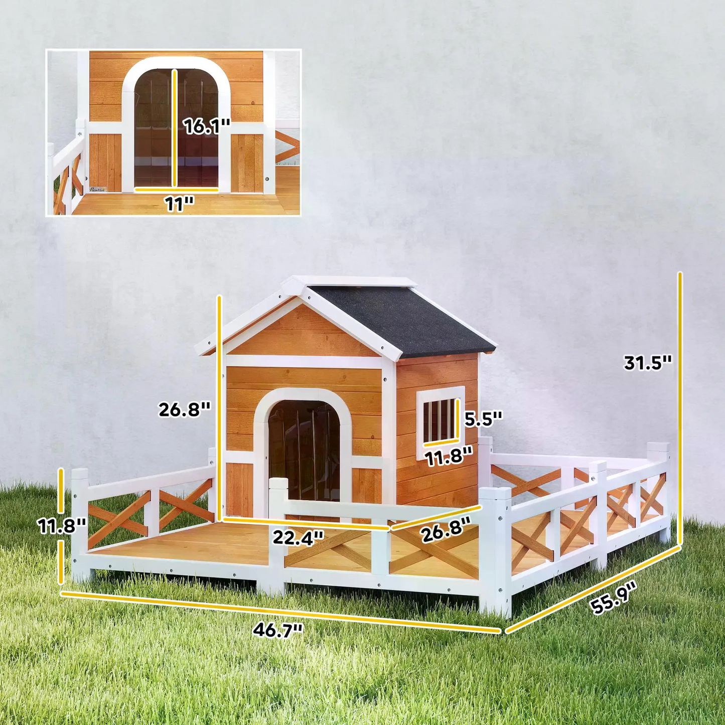 Fenced Dog House
