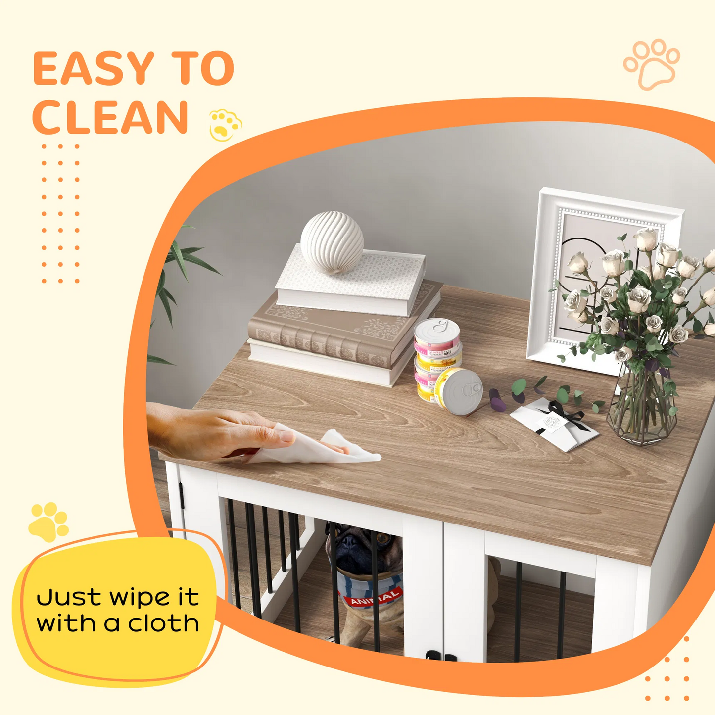 Furniture Style Dog Crate End Table
