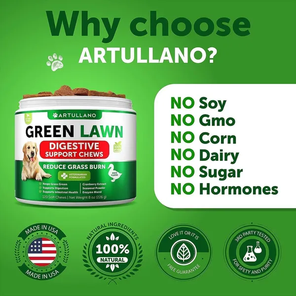 Grass Burn Spot Chews Supplements for Dogs