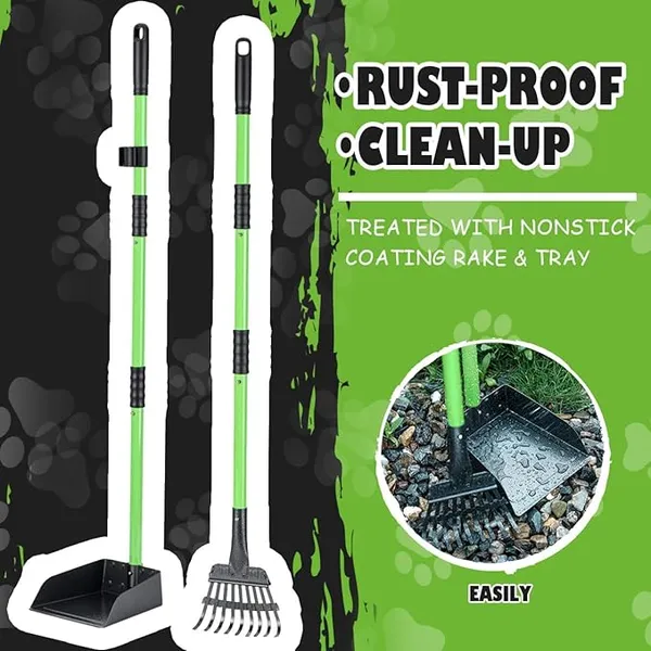 Pooper Scooper with Stainless Metal Handle