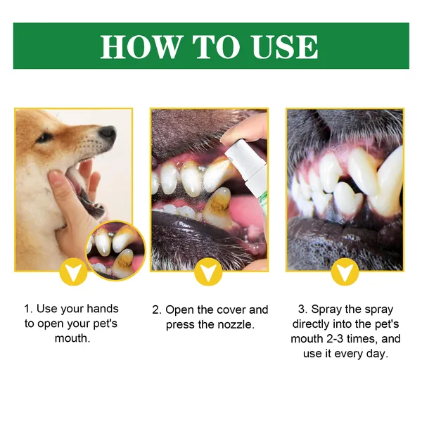 Dental Care for Dogs Tooth Deodorizer Spray