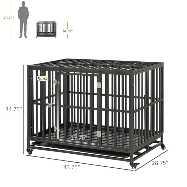 Heavy Duty Mobility Dog Crate