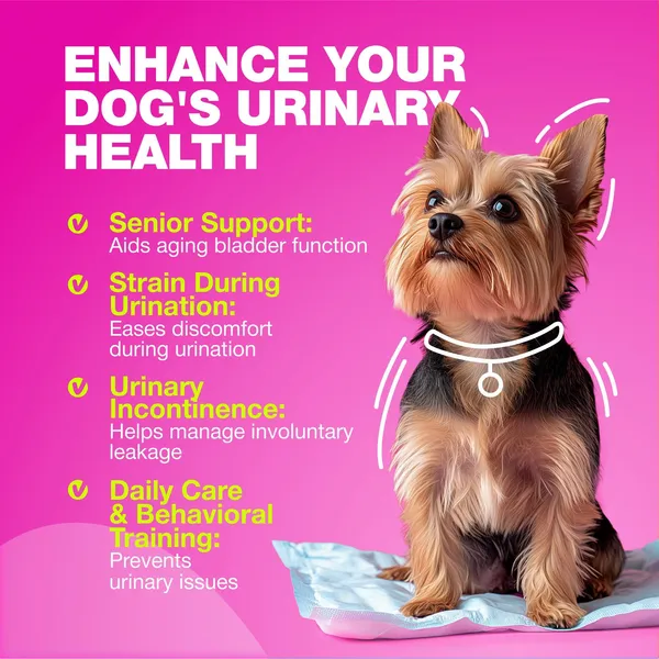 Cranberry supplement chews for dog bladder control and urinary tract health