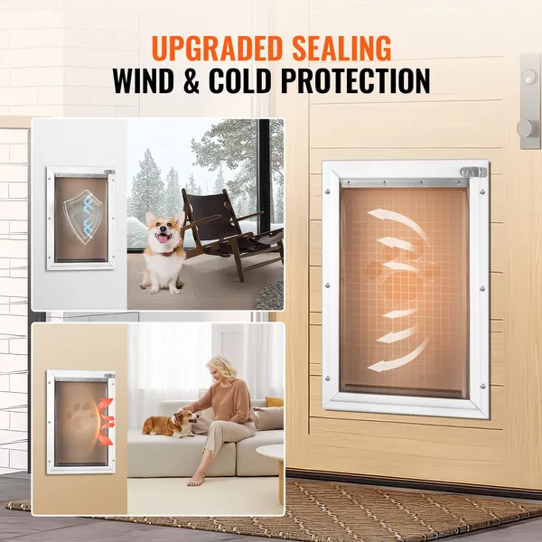 Thru-Door Doggie Doors with Magnetic Flap