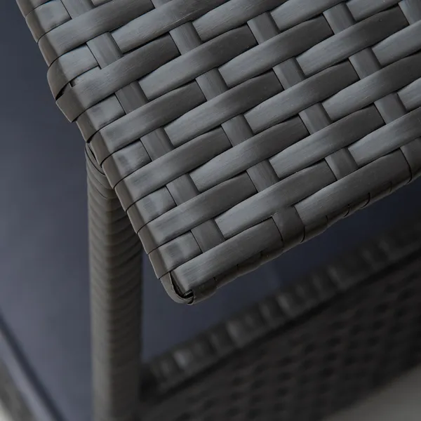 Elevated Covered Wicker Dog Bed