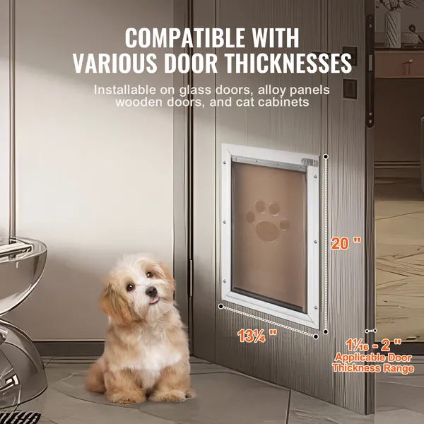 Thru-Door Doggie Doors with Magnetic Flap