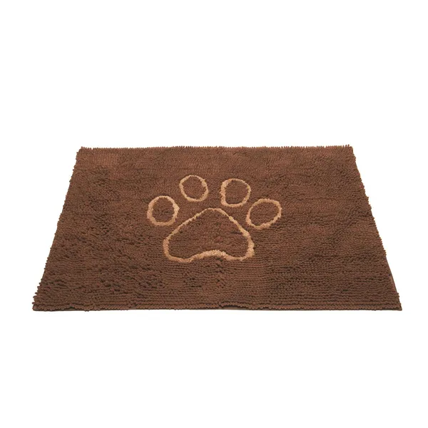 Dog decor door mat with advanced microfiber technology trapping water and mud