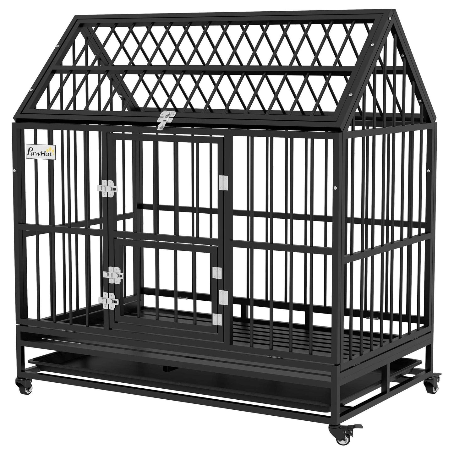 48-Inch Heavy Duty Dog Crate with Double Doors