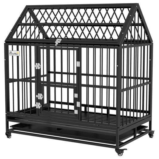 48-Inch Heavy Duty Dog Crate with Double Doors