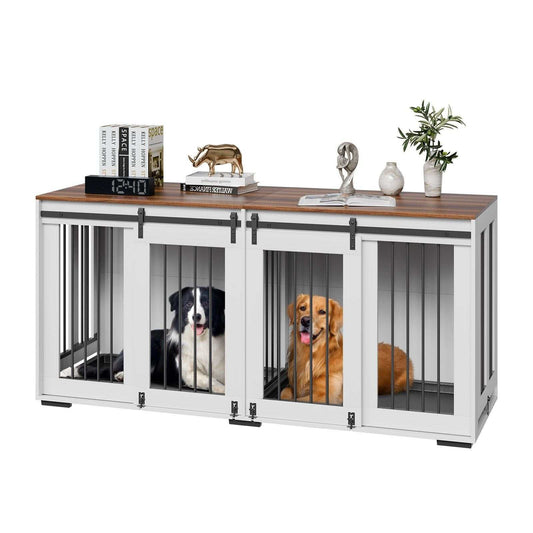 72-Inch Furniture Style Dog Crates with Tray