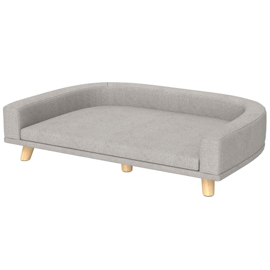 Sofa Dog Beds with Washable Cushion - Grey