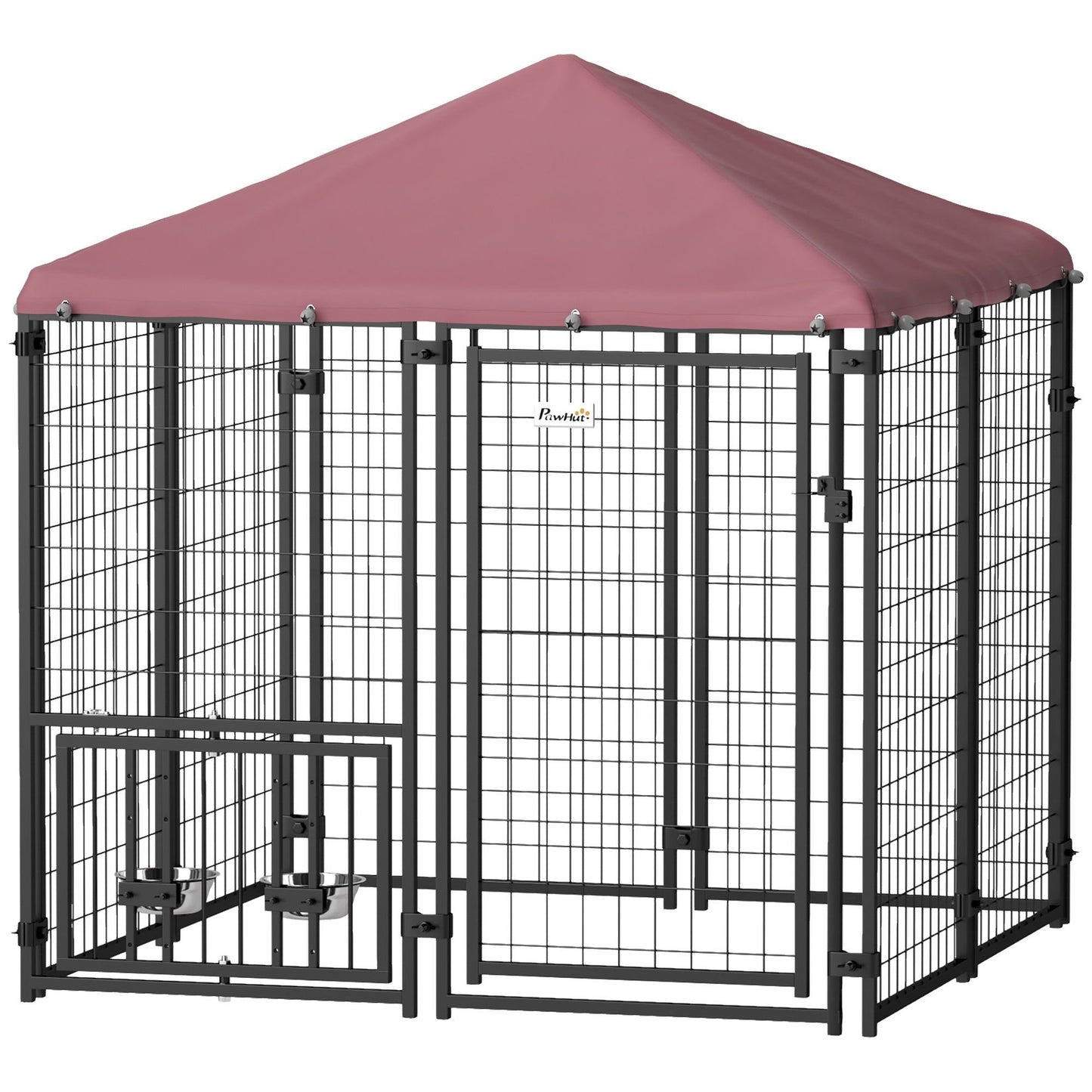 Welded Wire Outdoor Dog Pens with Waterproof Cover