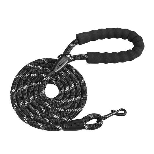 Heavy Duty Padded Nylon Flat Dog Leashes
