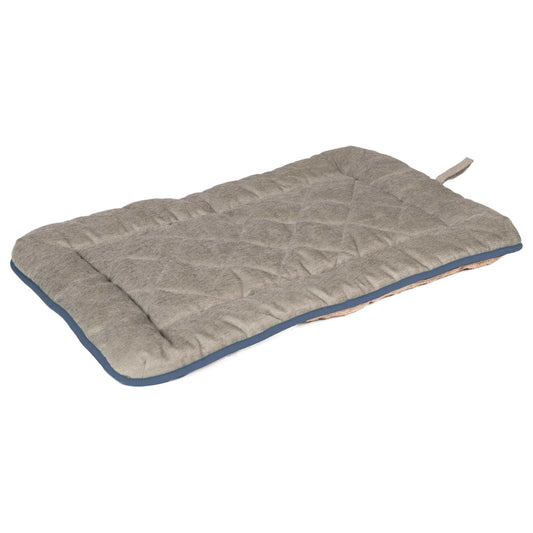 Plush chenille sleeper dog cushion with quilted pattern and water-resistant fabric for pets