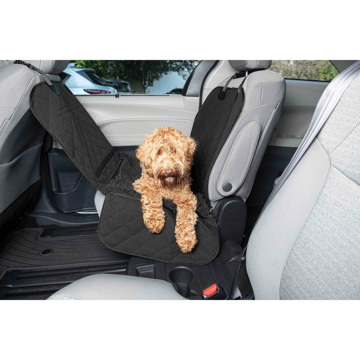 44" x 35" x 2" single car seat cover with absorbent microfiber and waterproof Oxford fabric protecting car interior