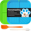 Dog food accessory lick mat with suction cups for slow feeding and pet enrichment