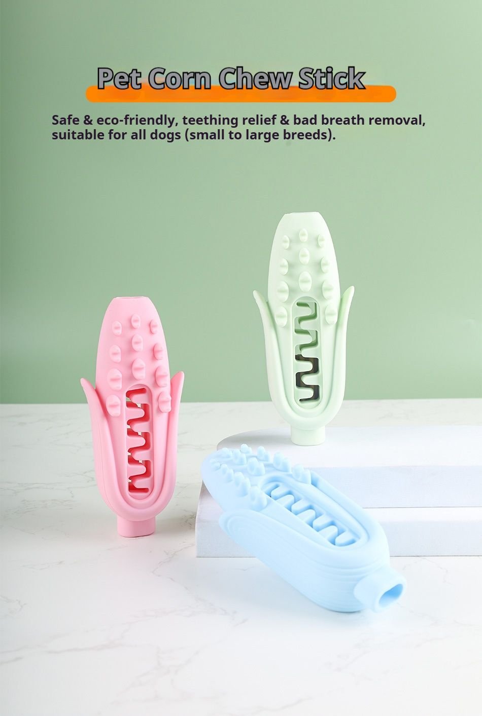 Corn Shaped Dental Dog Chew Toys