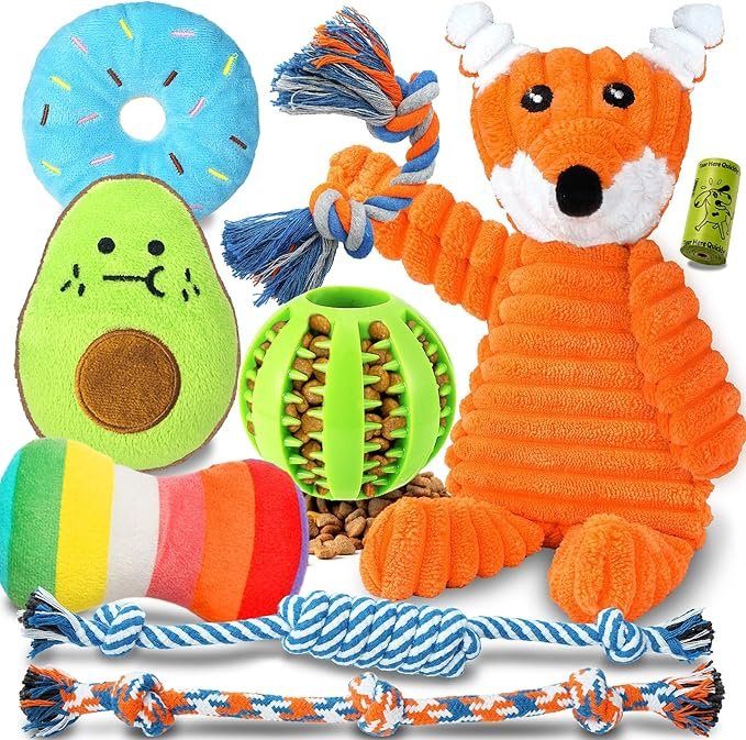 9x Teething Dog Dental Toys