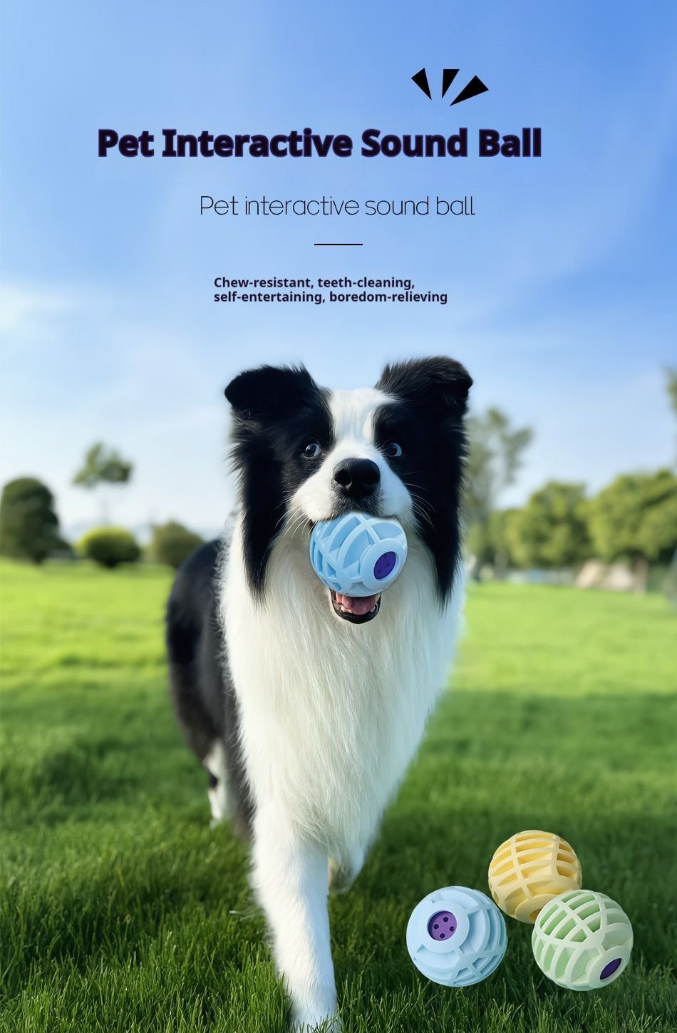 Interactive Dog Toys - Sound Ball