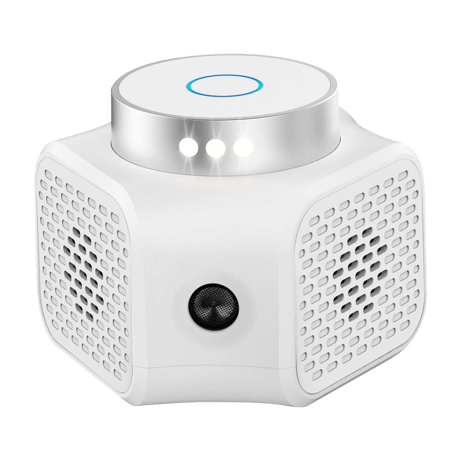 360° plug-in ultrasonic pest repeller for pets with 4 mode switches and LED strobe lights