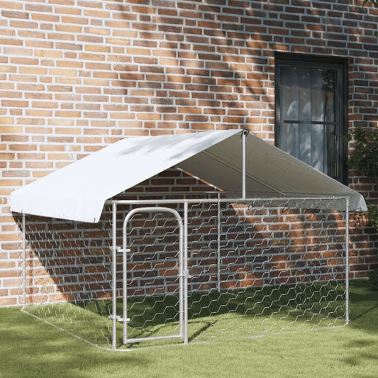 Large Silver Dog Kennel